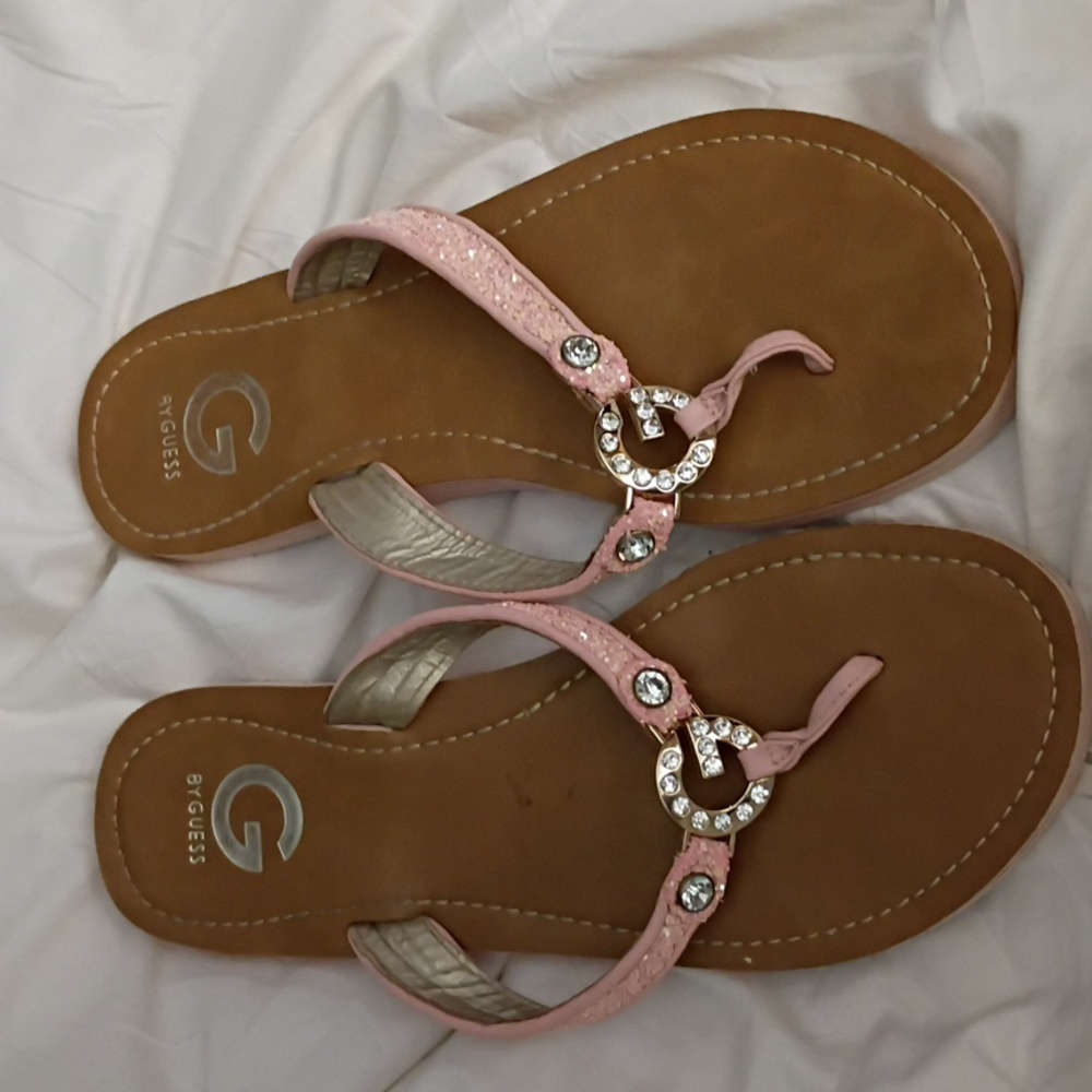 Guess Pink Embellished Women's Sandals